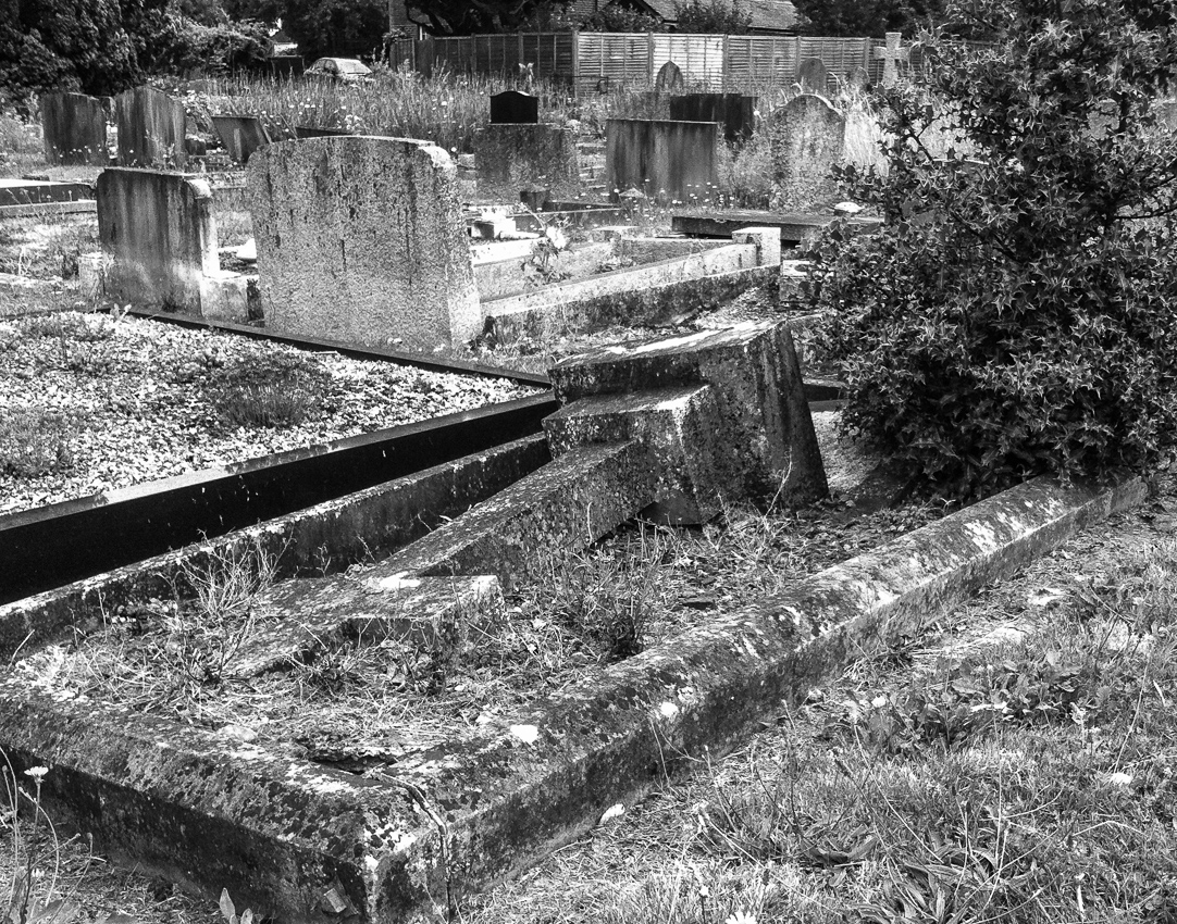 Fallen Headstone, Hills Cemetery, Horsham » Abstract Globe