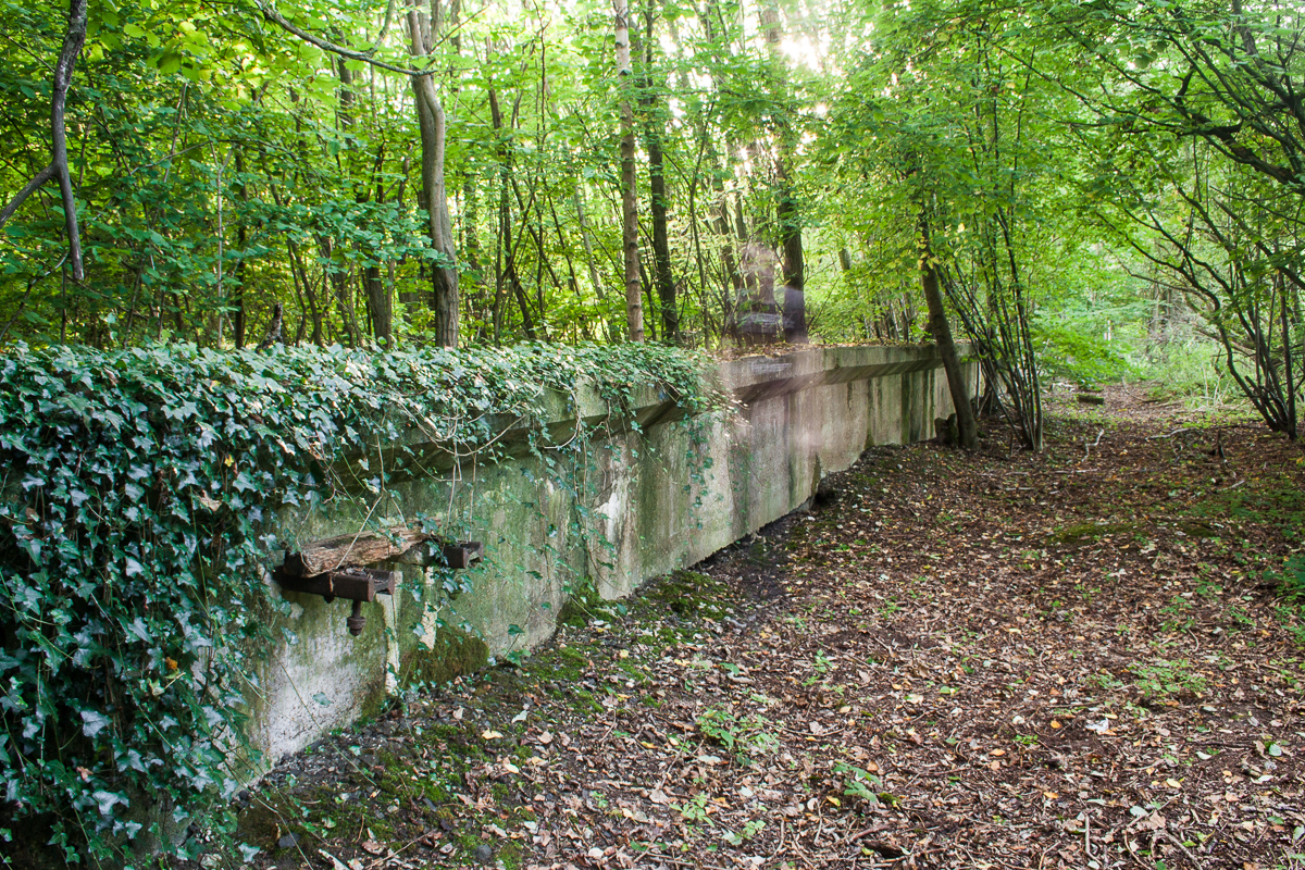 Part of the platform including carrier for service pipes and cables. Was I completely alone when I was up there?