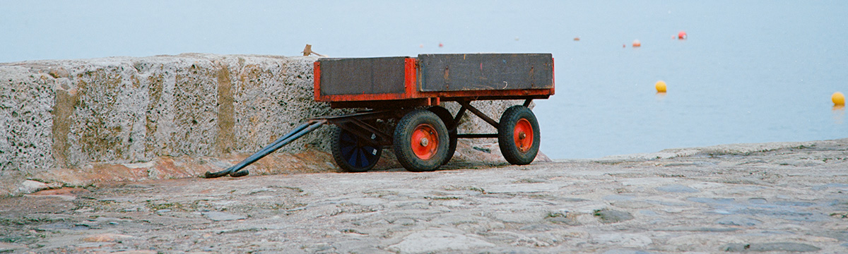 Hand cart on The Cobb, Lyme Regis